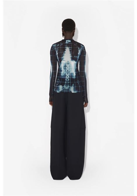top squeletor donna nero e blu JEAN PAUL GAULTIER | 25/33-F-TO241-T580005956